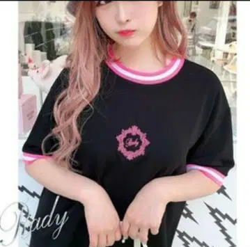rady Rady 형광 핑크 반팔 티셔츠