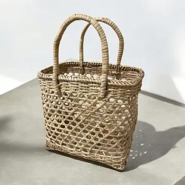 새상품급 바스켓 백 패션 수납 바스켓 아페쎄 복조리 포함 여성용 소품