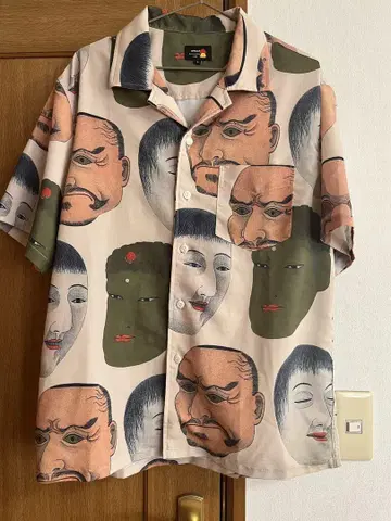 노면 패턴 반팔 셔츠 L 사이즈