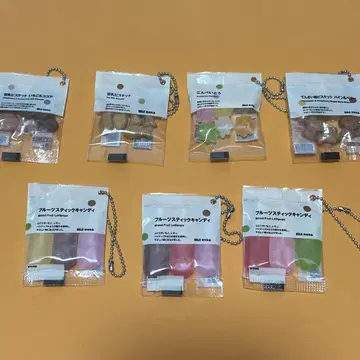 MUJI 가챠 포치부쿠로 7종 세트