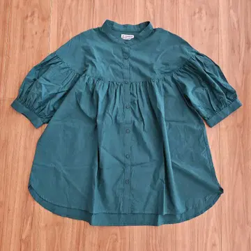 LA MARINE FRANCAISE 그린 셔츠 볼륨 슬리브