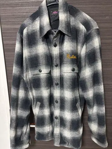 ROTAR 로터 체크 플란넬 셔츠 셔츠 자켓 XL
