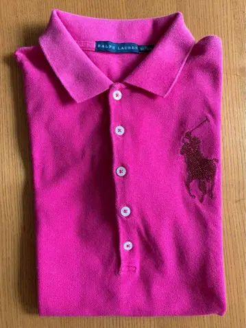 Ralph Lauren 핑크 반팔 피케 셔츠