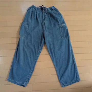 큐브 슈가 데님 팬츠 파라슈트 팬츠 카고 팬츠