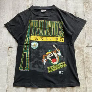OAKLAND ATHLETICS 티셔츠 M 블랙 90s USA제