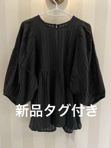 JOURNAL STANDARD relume 도비 퍼프 슬리브 블라우스