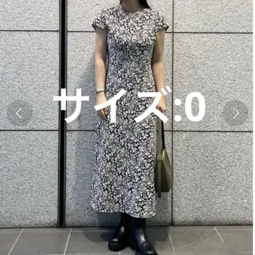 미라 오웬 롱 원피스 꽃무늬 사이즈 0