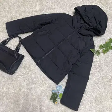 거의 새상품급 moussy 마우지 다운 자켓 블랙 검정 1 S 사이즈