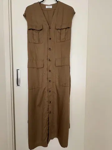 베이지 셔츠 원피스 반팔