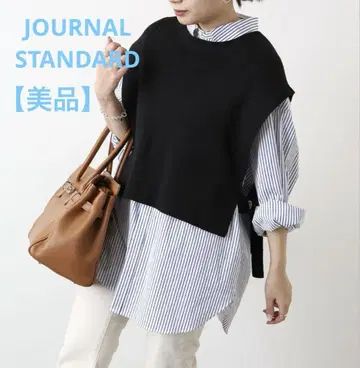 JOURNAL STANDARD 코튼 릴리 베스트 벨트 블랙
