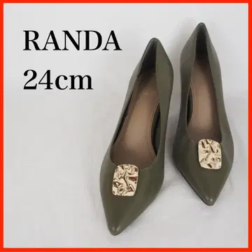 RANDA* 2WAY 변형 부품 펌프스*24cm*카키*O4000
