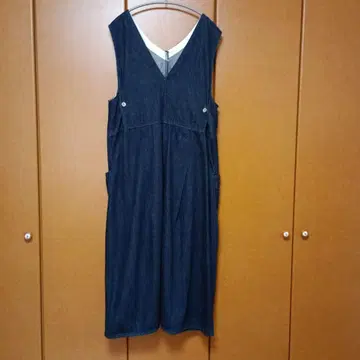 tumugu 데님 점퍼 스커트 인디고