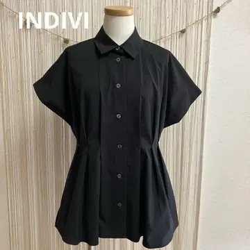 INDIVI 허리 턱 블라우스