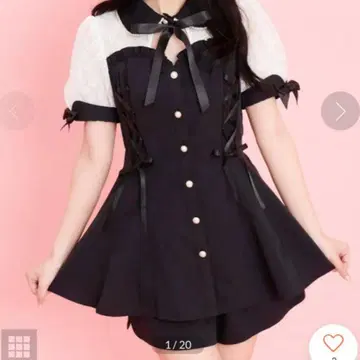 Secret Honey 시크릿허니 뷔스티에 절개 반팔 셋업