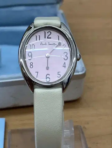 폴스미스 아날로그 손목시계 핑크/화이트