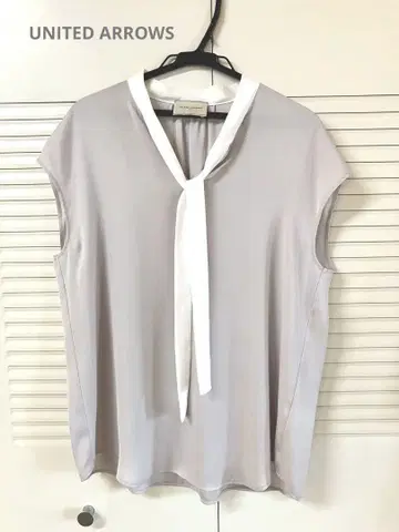 UNITEDARROWS 바이컬러 보타이 블라우스