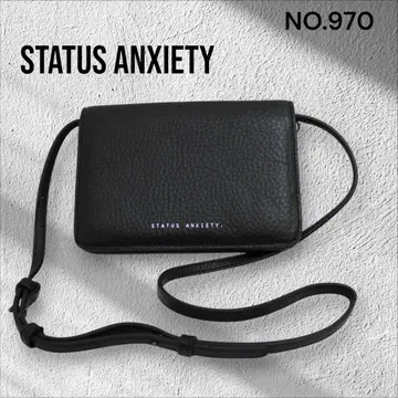 STATUS ANXIETY 블랙 미니 숄더백 스마트폰