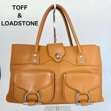 TOFF&LOADSTON 가죽 토트백 천연 가죽 카멜 A4 크기