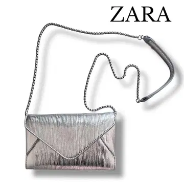 ZARA 백 실버 체인 백 지갑 백 여성용