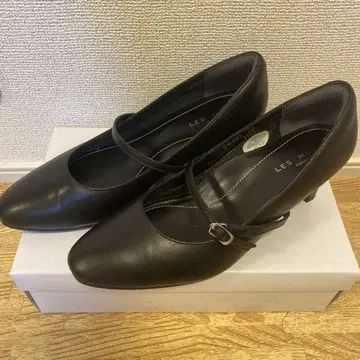 LES MUES 블랙 하이힐/펌프스 24.5cm