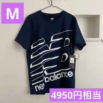 새상품 남성용 New Balance DRY 반팔 티셔츠 네이비 M 사이즈