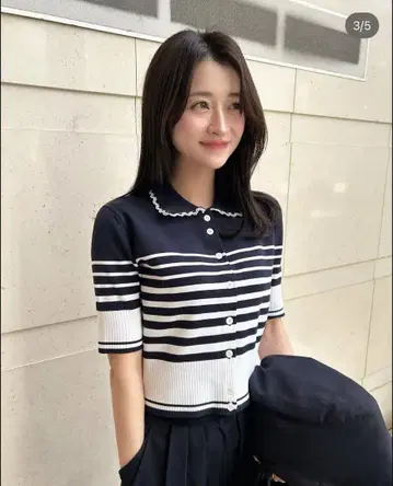 bibiy ROSIESHIRTKNIT 네이비