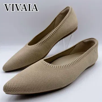 착용 횟수 몇 번 VIVAIA 비바이아 니트 포인트 플랫 펌프스 38.5