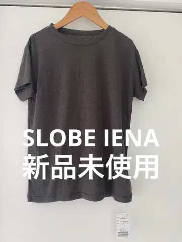 미사용 새상품 SLOBE IENA 슬라브 5부 소매 TEE 그레이