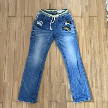 미키 마우스 데님 팬츠 사파리