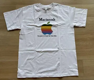 애플 매킨토시 Macintosh 티셔츠 화이트 L 빈티지