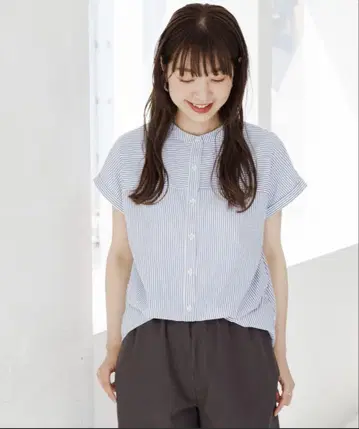 어반 리서치 써니 라벨 프론트 턱 프렌치 슬리브 셔츠 WEB 한정판