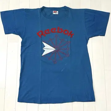 80s USA제 리복 올드 리복 빈티지 티셔츠 파랑