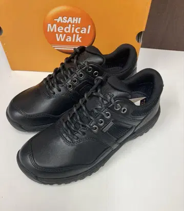 아사히 메디컬 워크 (22cm) 블랙 고어텍스 와이드 4E 가죽