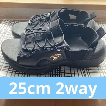 Reebok 리복 하이페리움 슬라이드 25 샌들 2way 블랙