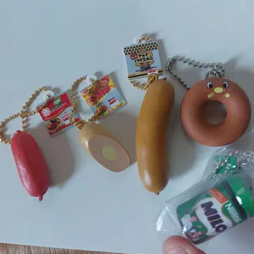 미니어처 후드 키링 세트