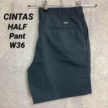 CINTAS 신타스 그레이 치노 하프 팬츠 W36