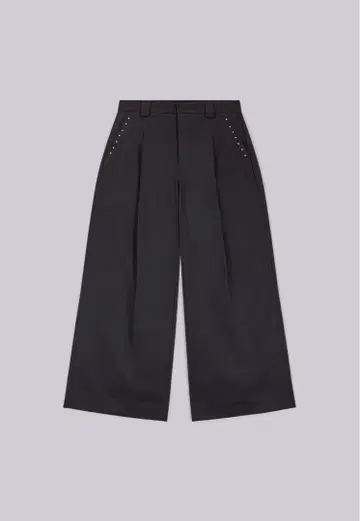 jaded london 스터드가 달린 블랙 골리앗 수트 팬츠
