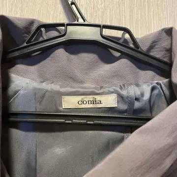 comia 그레이 퍼플 체스터 코트