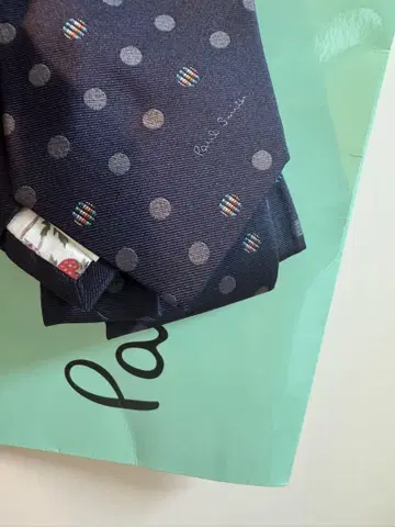 폴스미스 네이비 도트 무늬 넥타이