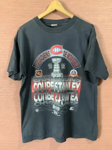 90s 오니 페이드 NHL 빈티지 티셔츠 STARTER 캐나다제