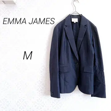 EMMA JAMES 테일러드 자켓 M 네이비 여름용 포멀