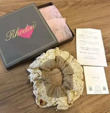 Rhodon 아시야 로돈 니트 스크런치 스팽글 비쥬