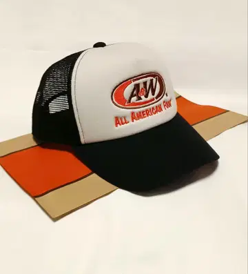 A&W 트래커 캡, 야구 모자, 메쉬 캡 블랙