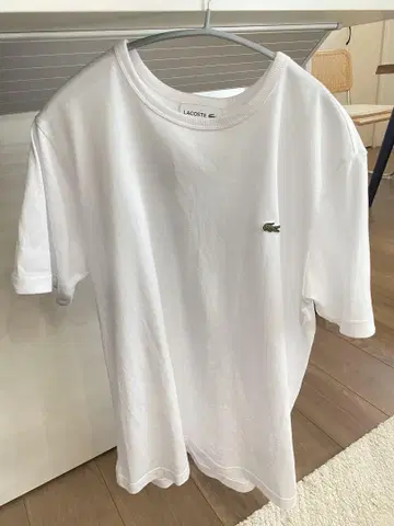 라코스테 클래식 핏 화이트 티셔츠