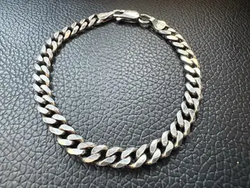 ITALY 실버 925 키헤이 체인 팔찌 약 18cm 이탈리아제