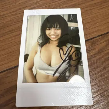오하라 유노 친필 사인 폴라로이드