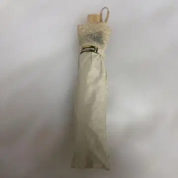 NINA RICCI 아이보리 레이스 장식 접이식 우산 우천 겸용