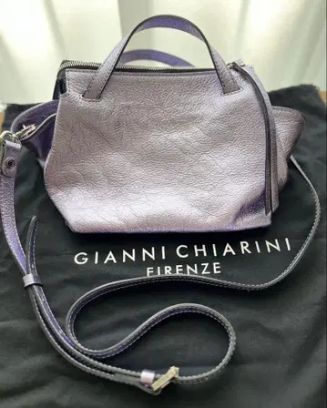 GIANNI CHIARINI 퍼플 가죽 백