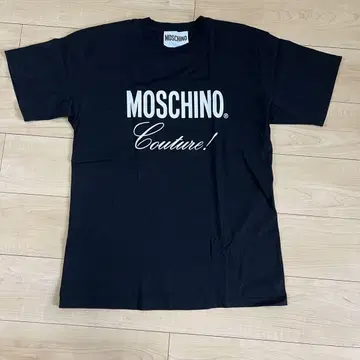 Moschino 블랙 티셔츠 100% 코튼