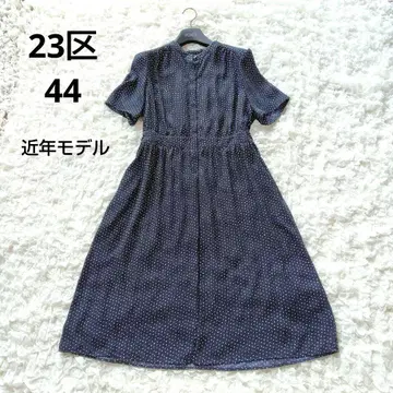 새상품급 23구 44 도트 쉬폰 원피스 최근 모델 플레어 A 라인